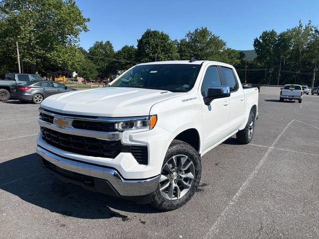 2026 Chevrolet Silverado 1500 LT (2FL) in Summit White — front three-quarter view