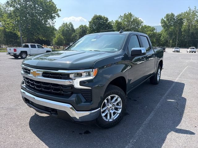 2026 Chevrolet Silverado 1500 LT (2FL) in Cypress Gray — front three-quarter view