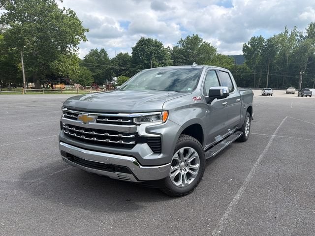 2026 Chevrolet Silverado 1500 LTZ in Sterling Gray Metallic — front three-quarter view