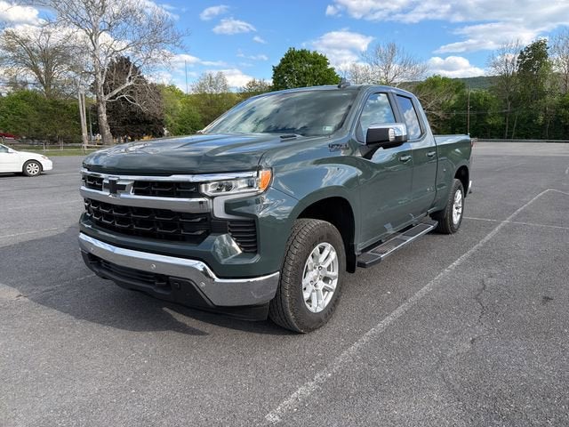 2025 Chevrolet Silverado 1500 LT in Cypress Gray — front three-quarter view