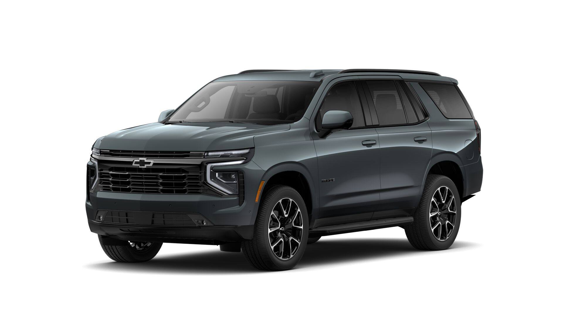 2026 Chevrolet Tahoe RST in Cypress Gray — front three-quarter view