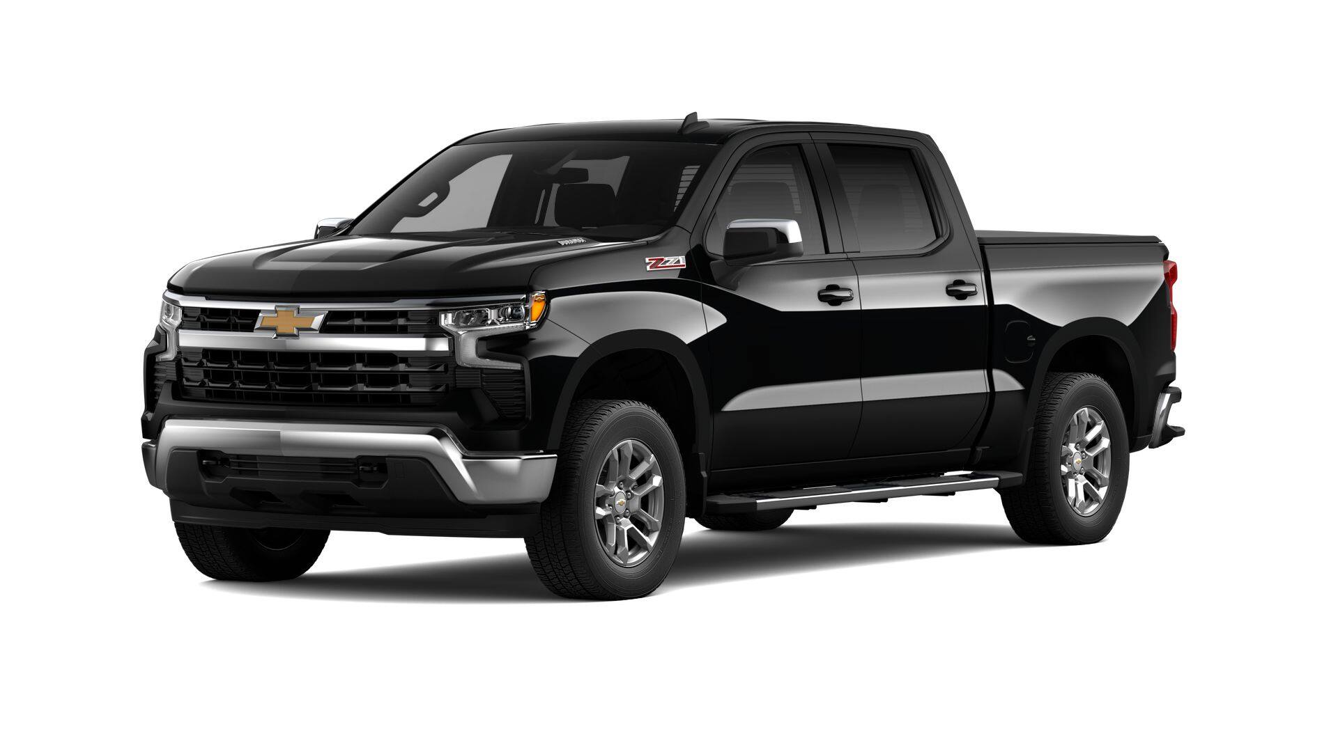 2026 Chevrolet Silverado 1500 LT in Black — front three-quarter view
