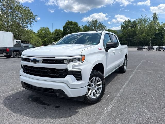 2025 Chevrolet Silverado 1500 RST in Summit White — front three-quarter view