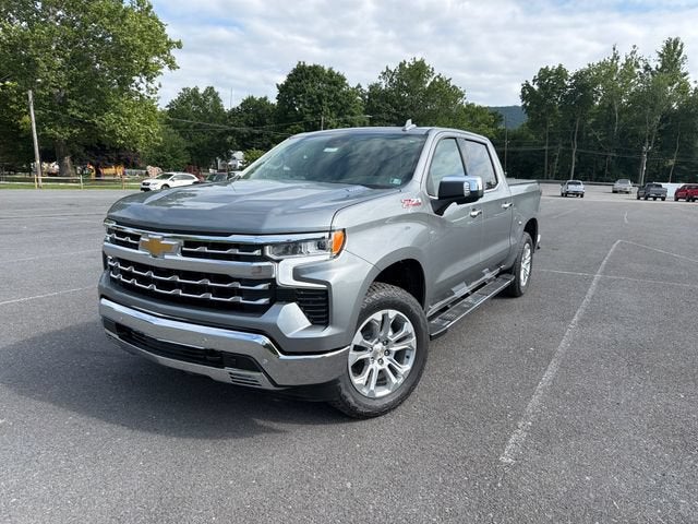 2026 Chevrolet Silverado 1500 LTZ in Sterling Gray Metallic — front three-quarter view
