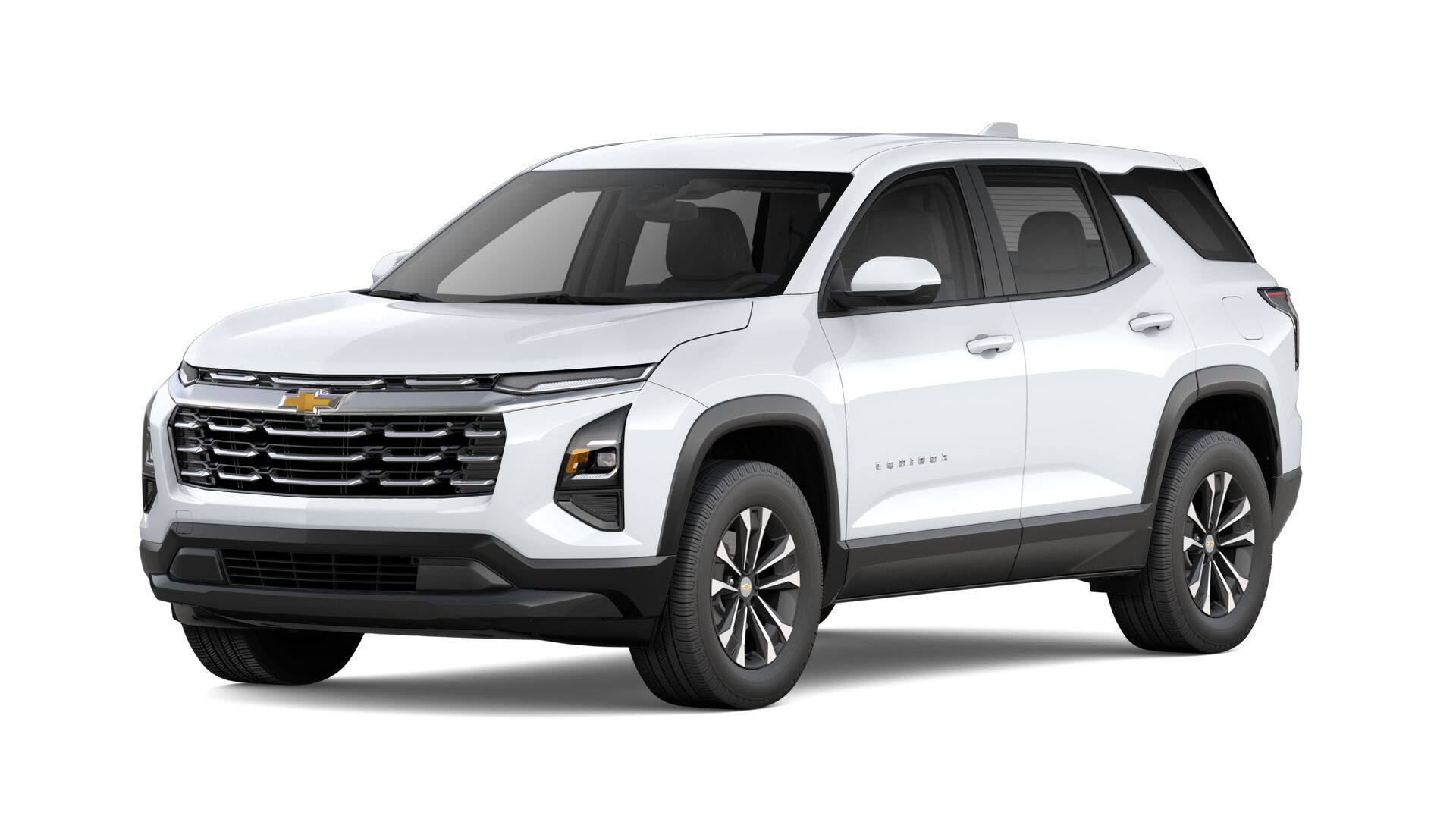 2027 Chevrolet Equinox AWD LT in Summit White — front three-quarter view