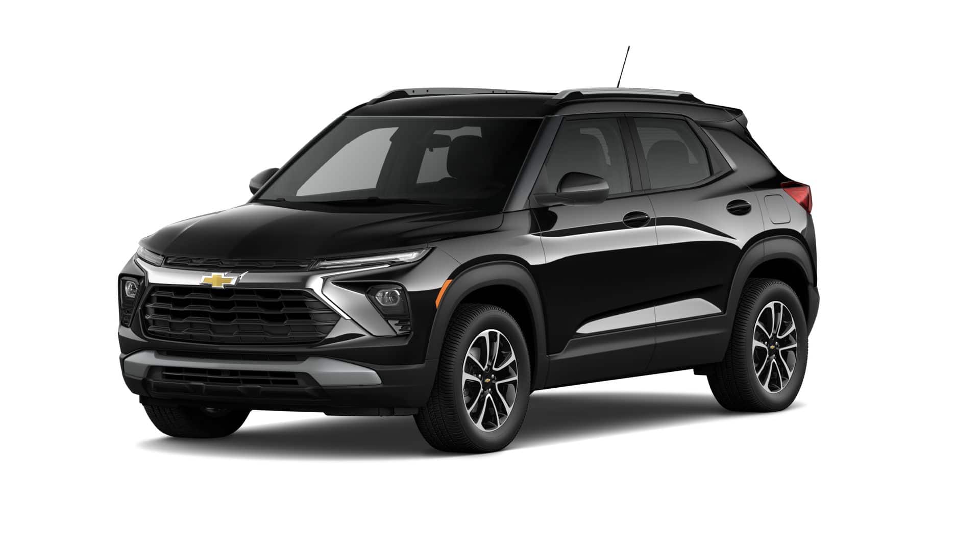 2026 Chevrolet Trailblazer LT in Mosaic Black Metallic — front three-quarter view